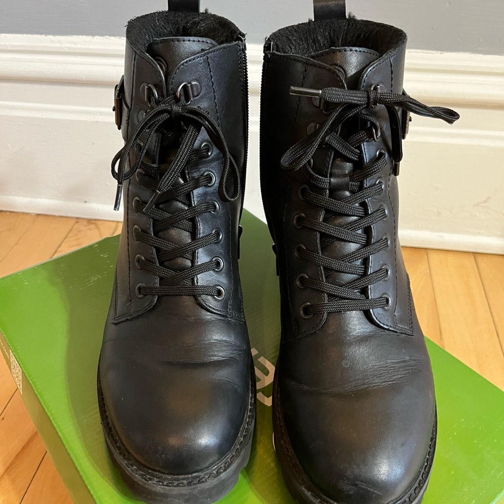 Remonte Black Leather Women's Boots